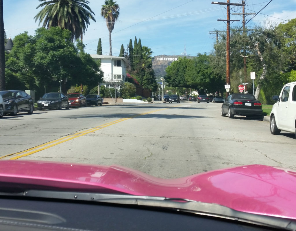 In Angelyne's Corvette